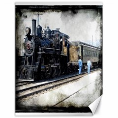 The Steam Train 18  X 24  Unframed Canvas Print by AkaBArt