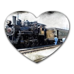 The Steam Train Mouse Pad (heart)