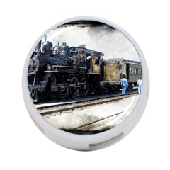 The Steam Train Single-sided 4 Port Usb Hub (round)