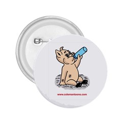 Pig3 Regular Button (round) by ColemantoonsFunnyStore