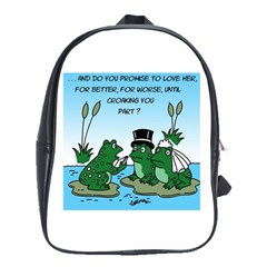 Frogswedding Large School Backpack