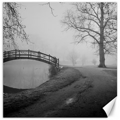 Foggy Morning, Oxford 16  X 16  Unframed Canvas Print by artposters