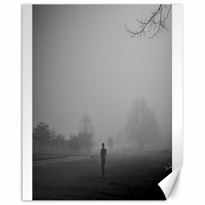 Foggy morning, Oxford 16  x 20  Unframed Canvas Print