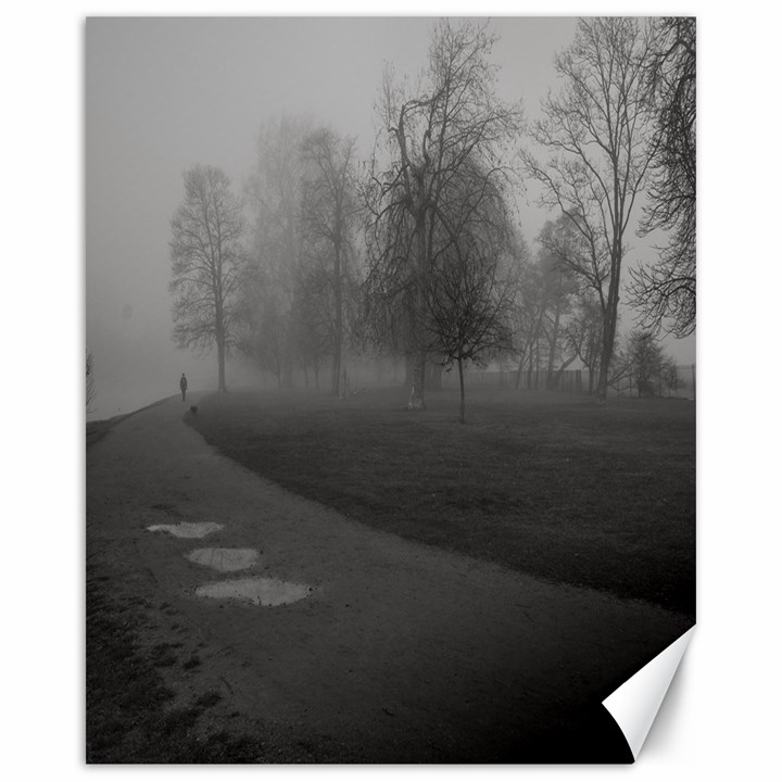 Foggy morning, Oxford 16  x 20  Unframed Canvas Print