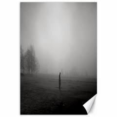 Foggy morning, Oxford 12  x 18  Unframed Canvas Print