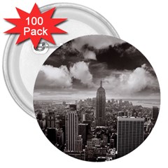 New York, Usa 100 Pack Large Button (round)