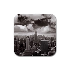 New York, Usa Rubber Drinks Coaster (square) by artposters