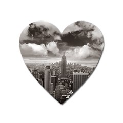 New York, Usa Large Sticker Magnet (heart) by artposters