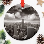 New York, USA Twin-sided Ceramic Ornament (Round) Front