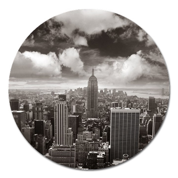 New York, USA Extra Large Sticker Magnet (Round)