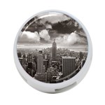 New York, USA Twin-sided 4 Port USB Hub (Round) Front