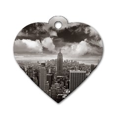 New York, Usa Twin-sided Dog Tag (heart)