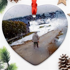 Rainy Day, Salzburg Heart Ornament (two Sides) by artposters