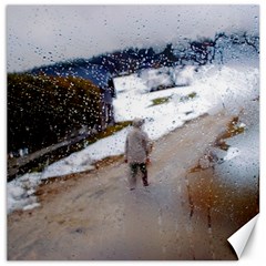 Rainy Day, Salzburg 16  X 16  Unframed Canvas Print