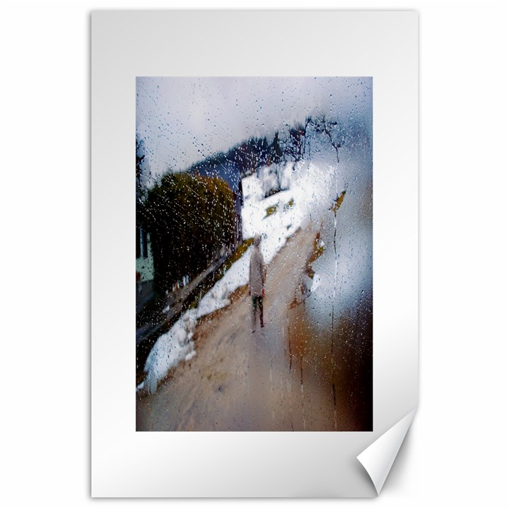 rainy day, Salzburg 24  x 36  Unframed Canvas Print