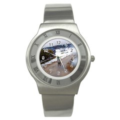 Rainy Day, Salzburg Stainless Steel Watch (round) by artposters