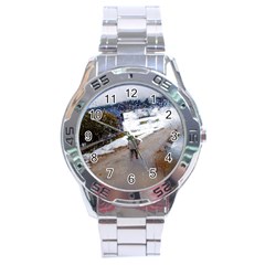 Rainy Day, Salzburg Stainless Steel Analogue Watch (round)