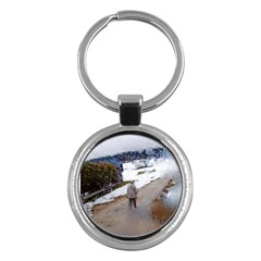 Rainy Day, Salzburg Key Chain (round) by artposters