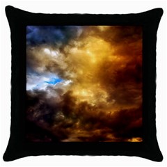 Cloudscape Black Throw Pillow Case by artposters