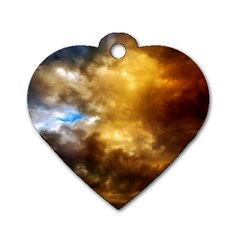 Cloudscape Twin-sided Dog Tag (heart)