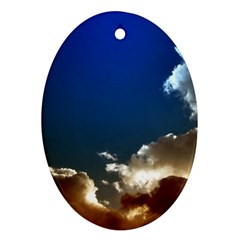 Cloudscape Ceramic Ornament (oval) by artposters