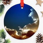 Cloudscape Twin-sided Ceramic Ornament (Round) Front