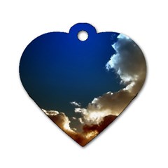 Cloudscape Single-sided Dog Tag (heart) by artposters