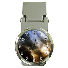 Cloudscape Chrome Money Clip With Watch by artposters