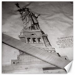 Statue Of Liberty, New York 12  X 12  Unframed Canvas Print