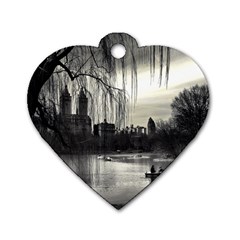 Central Park, New York Single-sided Dog Tag (heart) by artposters