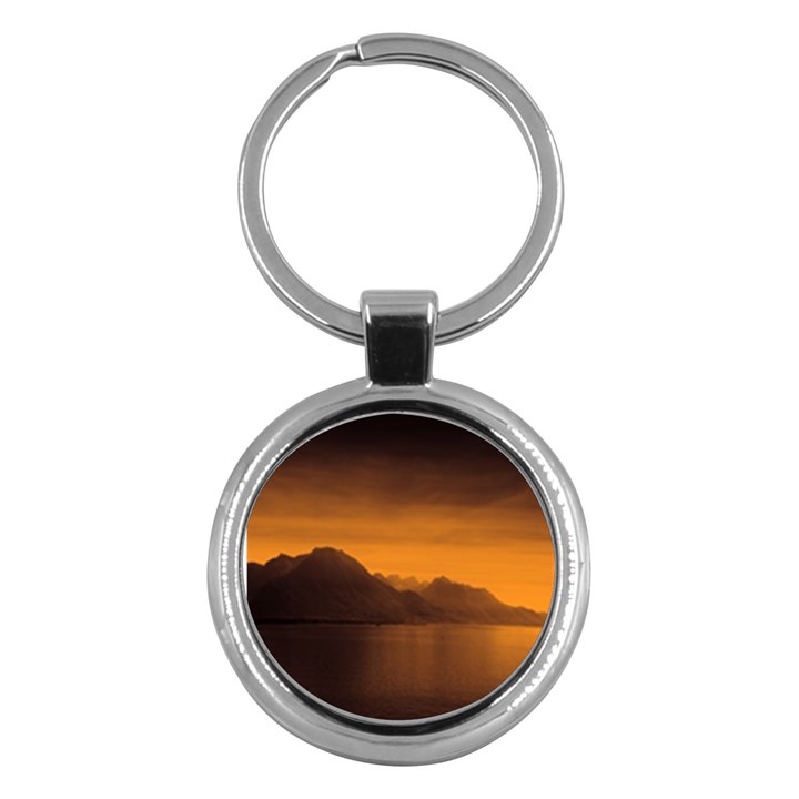 Waterscape, Switzerland Key Chain (Round)