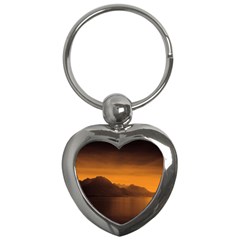 Waterscape, Switzerland Key Chain (Heart)