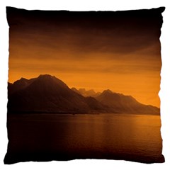 Waterscape, Switzerland Large Cushion Case (One Side)