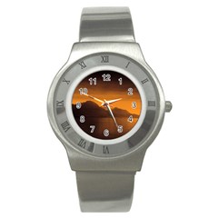 Waterscape, Switzerland Stainless Steel Watch (round) by artposters