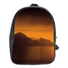 Waterscape, Switzerland Large School Backpack by artposters