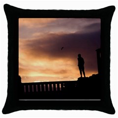 Vigeland Park, Oslo Black Throw Pillow Case by artposters