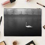 swan Extra Large Makeup Purse Back