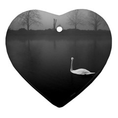 Swan Heart Ornament (two Sides) by artposters