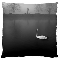 Swan Large Cushion Case (one Side)