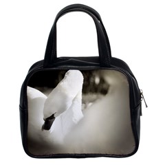 Swan Twin-sided Satchel Handbag by artposters