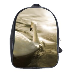 Swan Large School Backpack by artposters