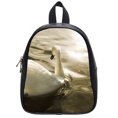 Swan Small School Backpack by artposters