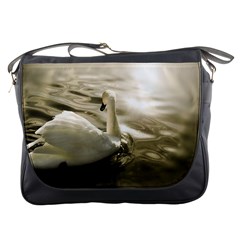 Swan Messenger Bag by artposters