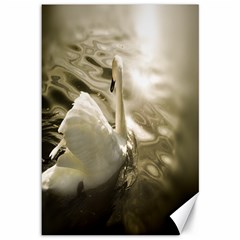 Swan 12  X 18  Unframed Canvas Print by artposters