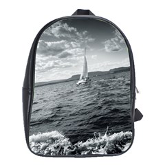 Sailing Large School Backpack by artposters