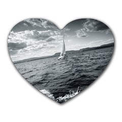 Sailing Mouse Pad (heart) by artposters