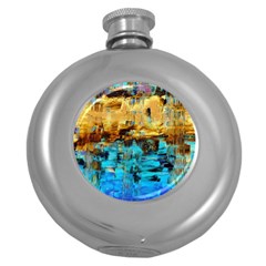 Echos Of Silence1a Hip Flask (round) by dawnsebaughinc