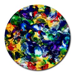 Colors 8  Mouse Pad (round)