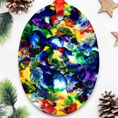 Colors Ceramic Ornament (oval)