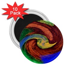 Culture Mix 10 Pack Regular Magnet (round) by dawnsebaughinc